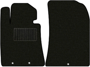 Коврики текстильные "Стандарт" для Hyundai Genesis I (купе / BK) 2009 - 2012, черные, 2шт.