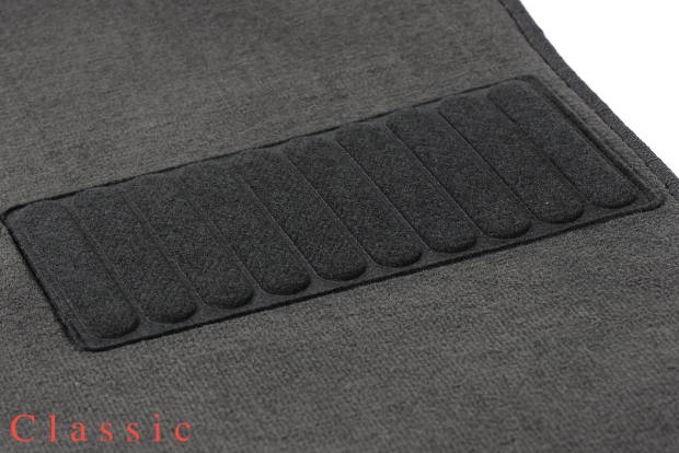Коврики текстильные "Классик" для Ford Fiesta (хэтчбек 5 дв / Mk7) 2013 - 2019, темно-серые, 5шт.