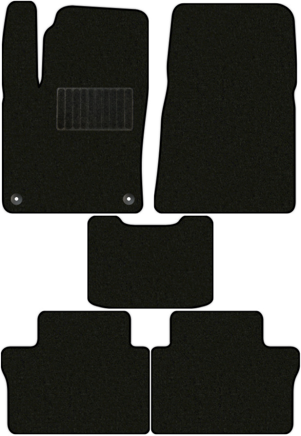 Коврики текстильные "Комфорт" для FAW Bestune B70 III (седан / Седан) 2020 - Н.В., черные, 5шт.