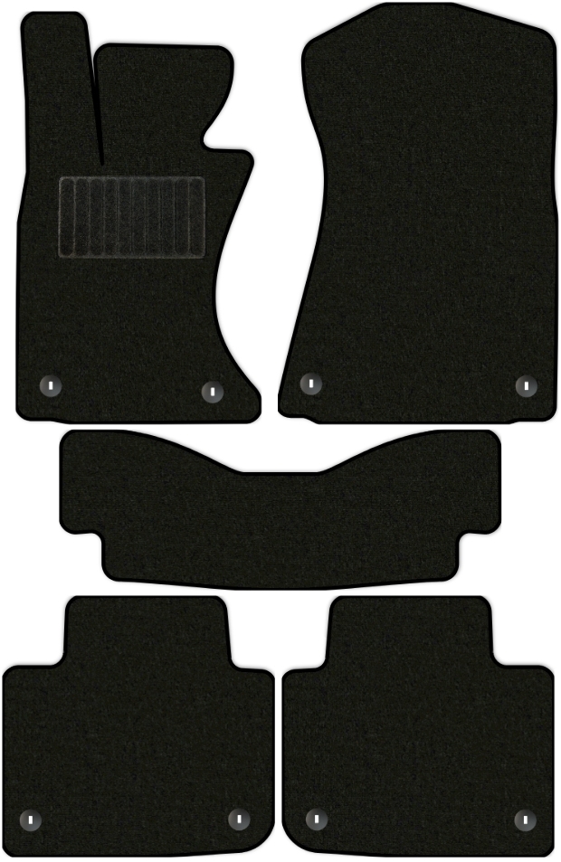 Коврики текстильные "Стандарт" для Lexus GS350 (седан / L10) 2011 - 2016, черные, 5шт.