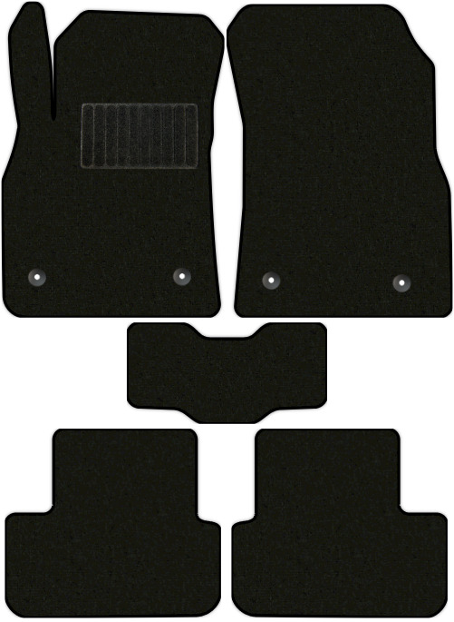 Коврики текстильные "Классик" для Chevrolet Cruze I (универсал / J308) 2012 - 2015, черные, 5шт.