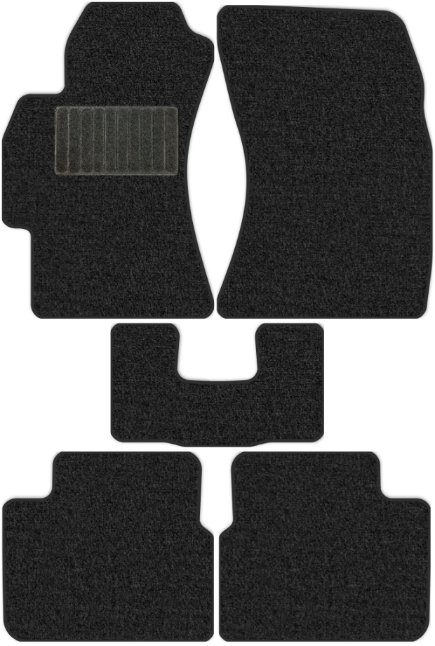 Коврики текстильные "Классик" для Subaru Impreza WRX (хэтчбек 5 дв / GH) 2007 - 2014, темно-серые, 5шт.