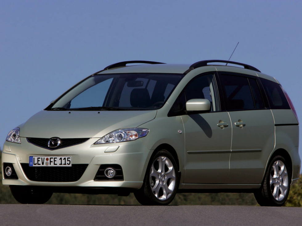 Коврики ЭВА "EVA сота" для Mazda 5 (минивэн / CR) 2007 - 2011, черные, 4шт.