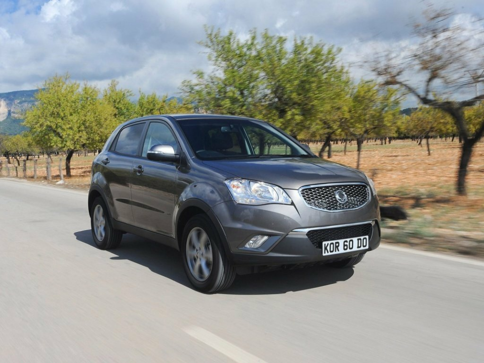 Коврики ЭВА "EVA ромб" для SsangYong Actyon (suv) 2011 - 2013, серые, 4шт.