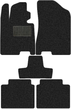 Коврики текстильные "Комфорт" для Kia K5 III (седан / DL) 2022 - Н.В., темно-серые, 5шт.