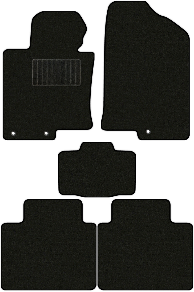 Коврики текстильные "Стандарт" для Kia Optima III (седан / TF) 2010 - 2013, черные, 5шт.