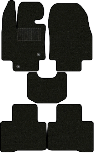 Коврики "Классик" в салон Toyota Highlander IV (suv / XU70) 2020 - Н.В., черные 5шт.