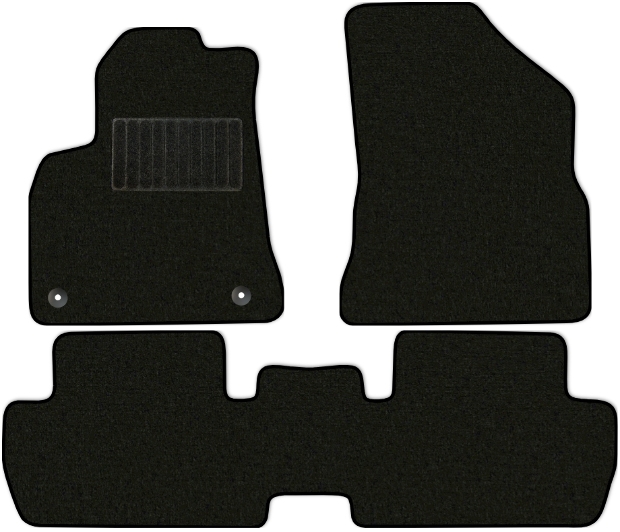 Коврики текстильные "Стандарт" для Peugeot 3008 I (suv) 2010 - 2013, черные, 3шт.